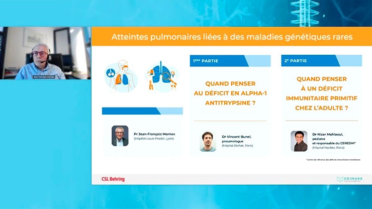 Webinar : Atteinte pulmonaires liées à des maladies génétiques rares